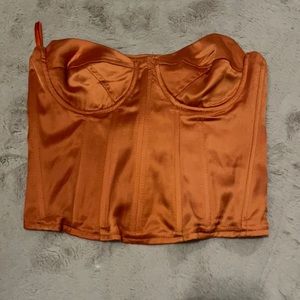 Orange Corset Top
